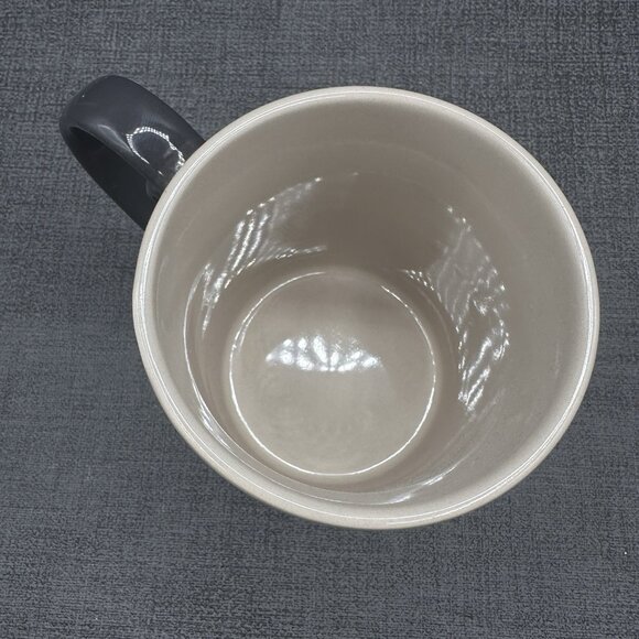 Modern Zen Gray Black Stoneware Mug Textured Dots Ombre - Picture 5 of 9